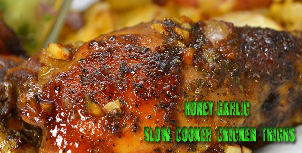 Honey-Garlic Slow Cooker Chicken Thighs Recipe