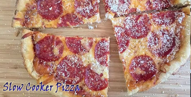 The Easiest Slow Cooker Pizza