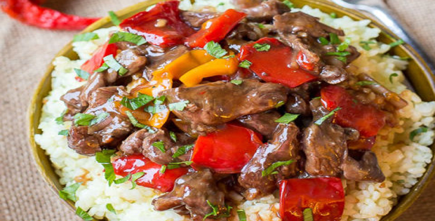 Spicy Slow Cooker Beef & Bell Pepper