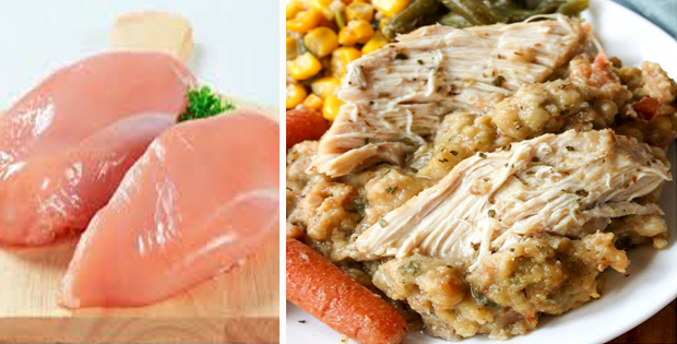 Amazing Crock Pot Chicken and Stuffing