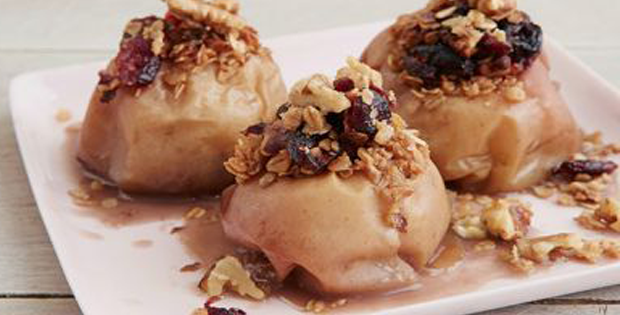 Slow Cooker Cranberry-Walnut Stuffed Apples Anytime Of The Day