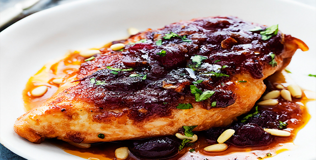 A Very Juicy Slow Cooked Cranberry Chicken Dish