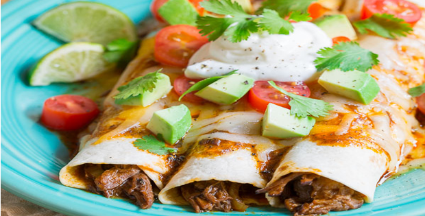 Sweet And Spicy Slow Cooker Beef Enchilada