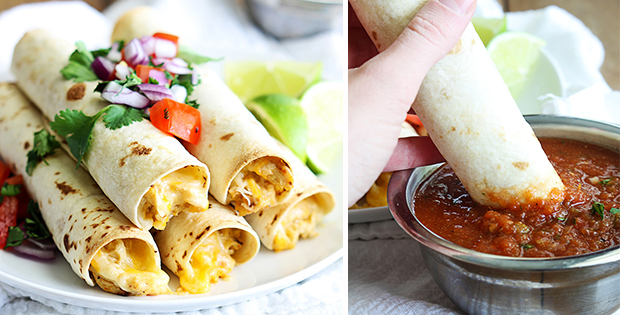 Slow Cooker Cream Cheese Chicken Taquitos