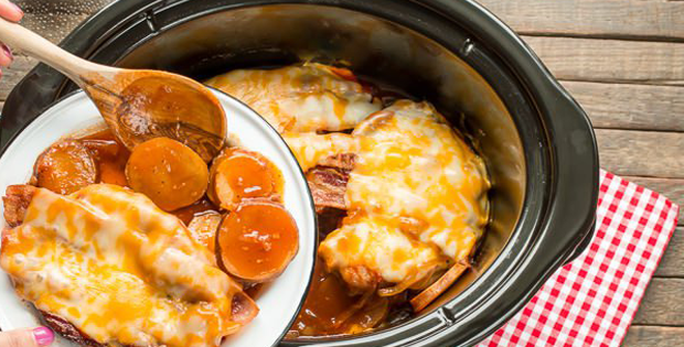 Crock Pot Sweet Baby Ray’s Barbeque Pork Chops And Potatoes [VIDEO]