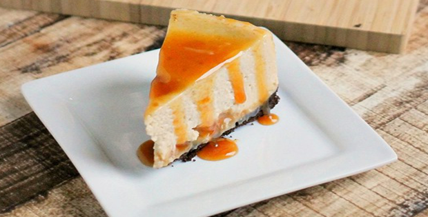 A Super Sinful Slow Cooker Caramel Macchiato Cheesecake