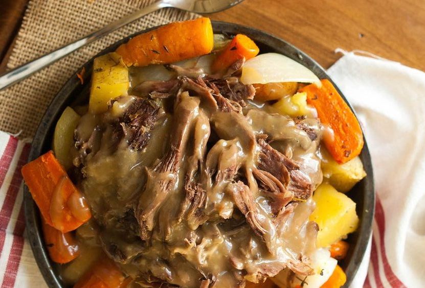 Gluten-Free: Easy Clean Eating Slow Cooker Pot Roast - Lazy Oven