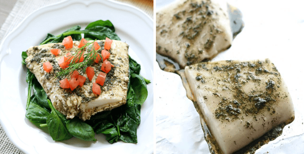 A Very Light Slow Cooker Lemon Dill Halibut