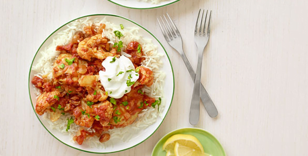 Indian-Spiced Slow Cooker Chicken And Cauliflower