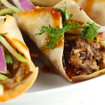 Sweet And Saucy Slow Cooker Hawaiian BBQ Wonton Tacos