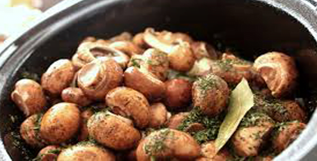 Tremendously Flavorful Slow Cooker Marinated Mushrooms