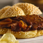 No Grill Slow Cooker Barbecue Beef Sandwiches