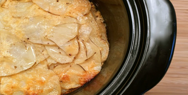 The Ultimate Buttermilk Soaked Slow Cooker Scalloped Potatoes [VIDEO]