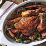 Slow Cooker Herbed Chicken With Beets And Brussels
