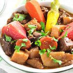 Slow Cooker Beef With Root Vegetables