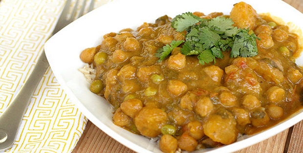 Slow Cooker Butternut Squash And Chickpea Coconut Curry
