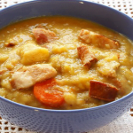 Slow Cooker Split Pea Sausage Soup