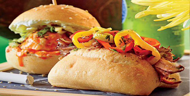 Slow Cooker Beef Sliders With Pickled Peppers