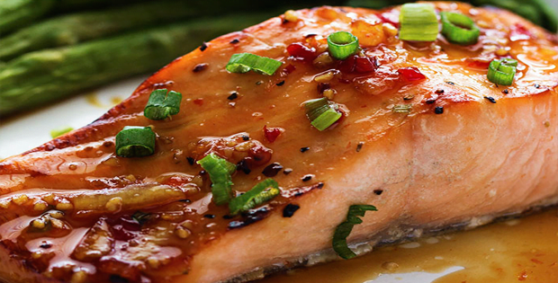 Crock Pot Salmon With Sweet Chili Glaze