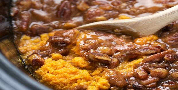 A Family Favorite Slow Cooker Sweet Potato Casserole