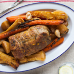 Sunday Slow Cooked Veal Pot Roast With Parsnips, Carrots And Orange