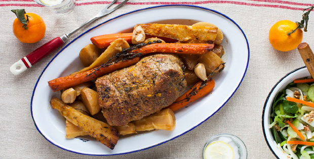 Sunday Slow Cooked Veal Pot Roast With Parsnips, Carrots And Orange