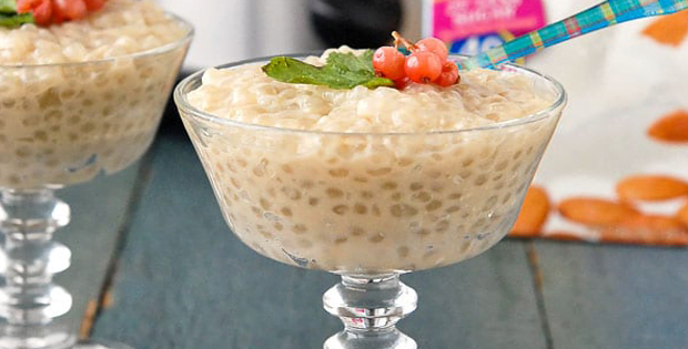 Dairy Free Slow Cooker Light Almond Milk Tapioca Pudding