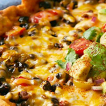 Slow Cooker Chorizo And Black Bean Pizza Pie