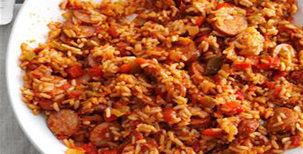 Slow Cooker Sausage Spanish Rice