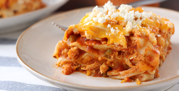 Slow Cooker Buffalo Chicken Lasagna