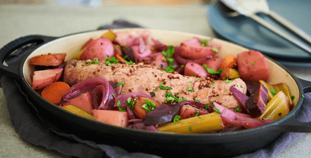 Slow Cooker Pork Tenderloin With Winter Veggies