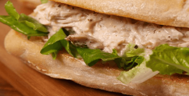 Slow Cooker Chicken Caesar Sandwiches