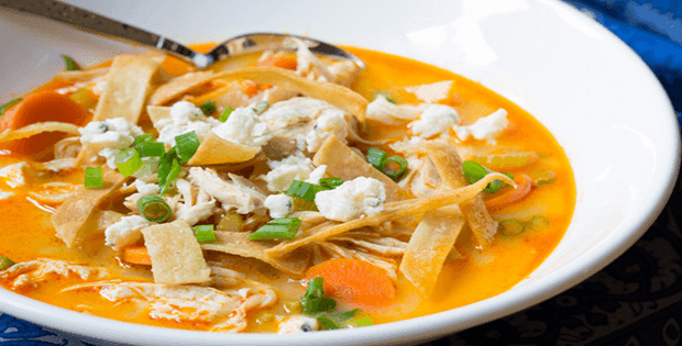 Slow Cooker Buffalo Chicken Soup